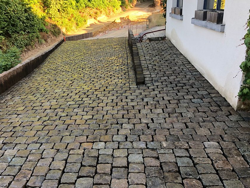 Ferrard architecte paysagiste pavés naturels